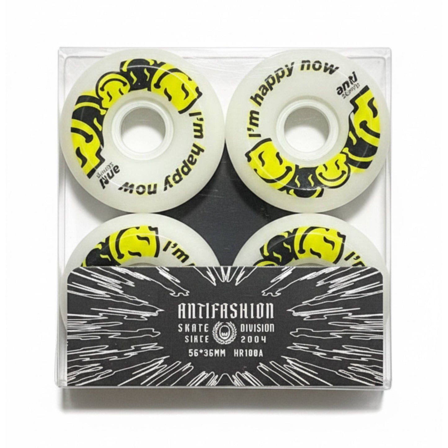 Set Ruedas Im Happy Now Skate Conicas 56mm ANTIFASHION