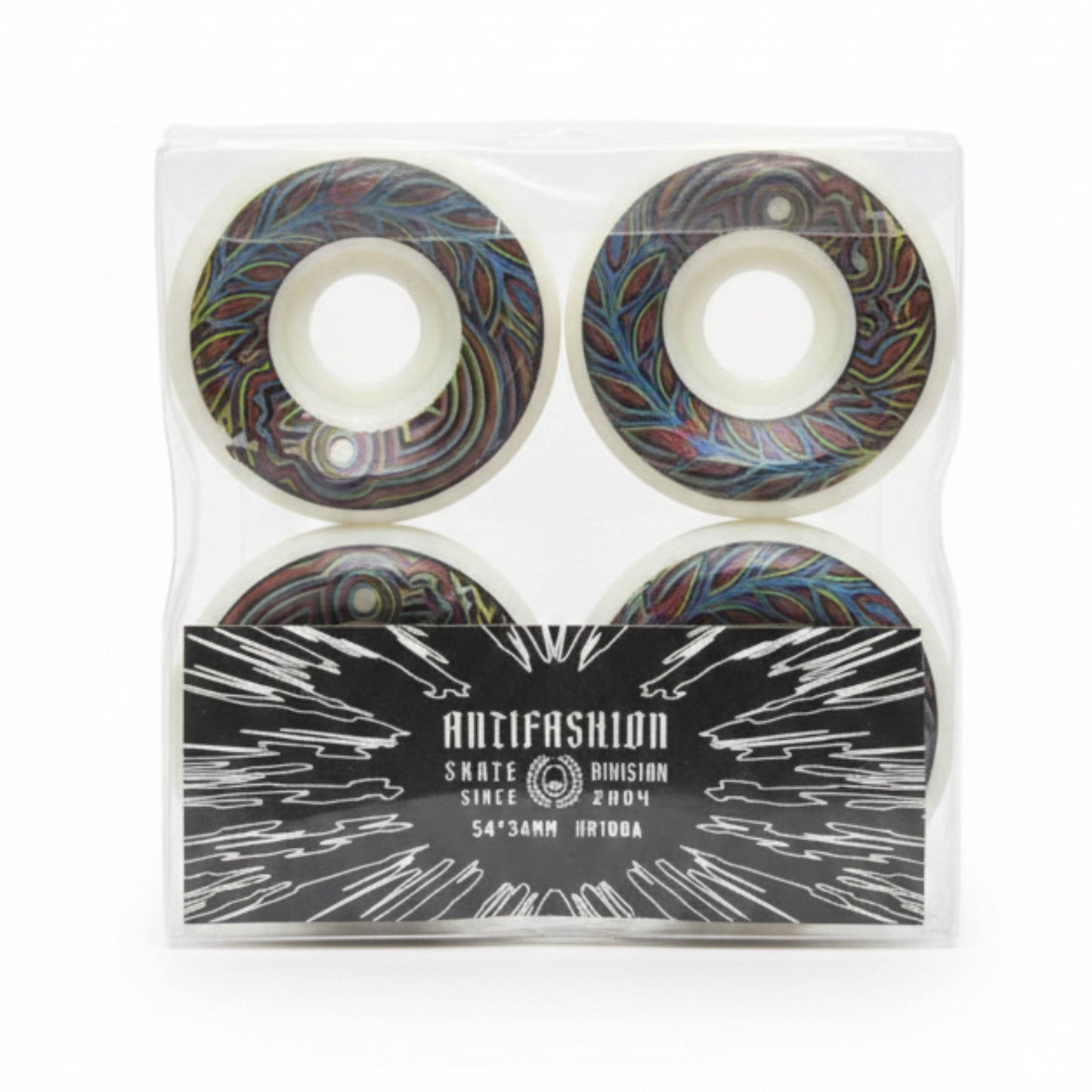 Set Ruedas Psicodelico Skate Conicas 56mm ANTIFASHION