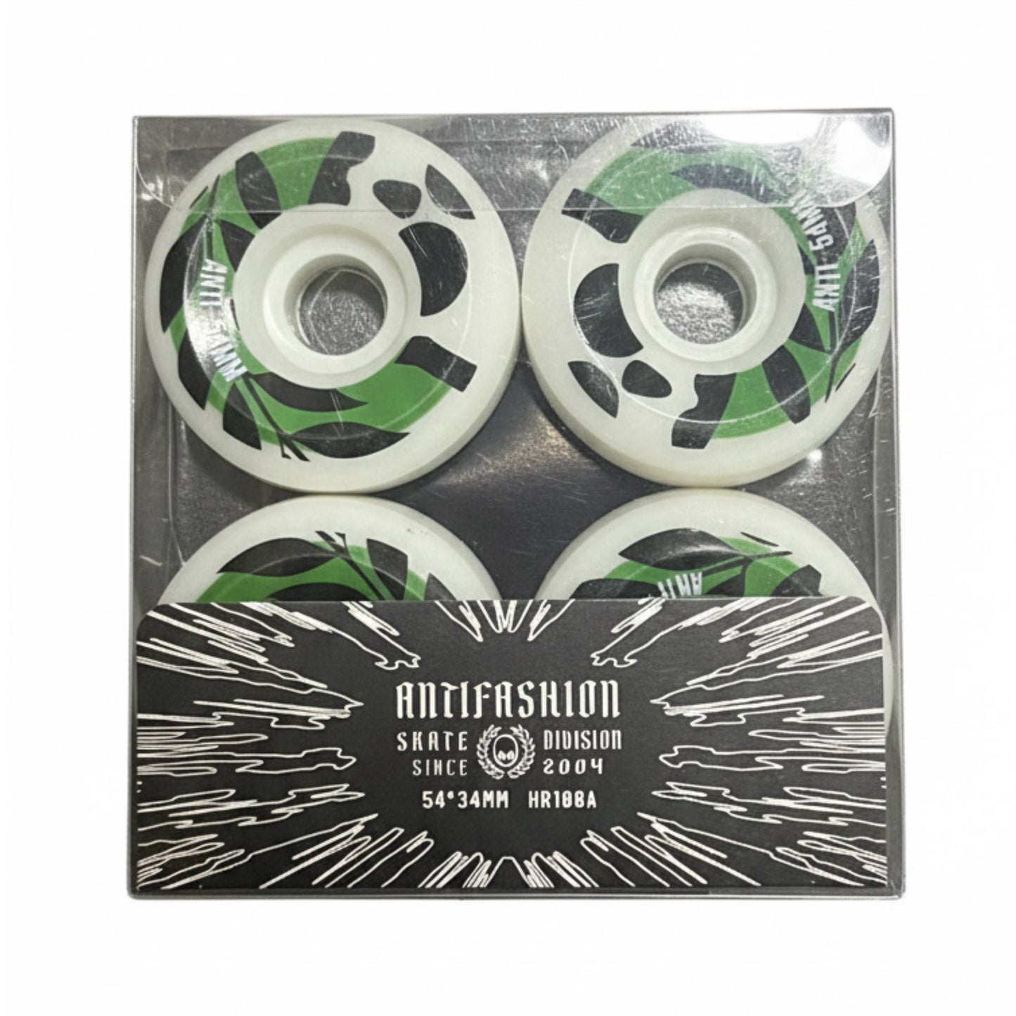 Set Ruedas Verdes Skate Conicas 56mm ANTIFASHION