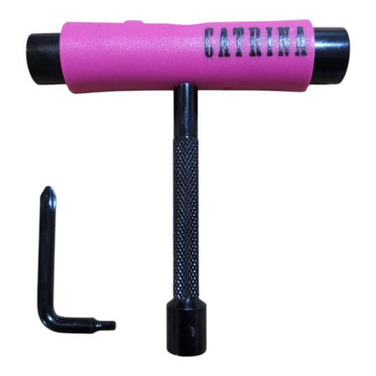 Llave T Rosa Con Lima Herramienta Skate CATRINA