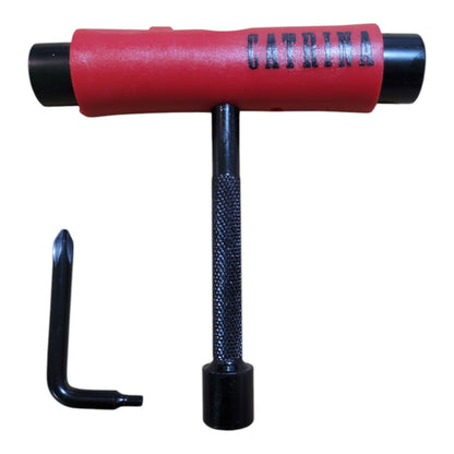 Llave T Roja Con Lima Herramienta Skate CATRINA
