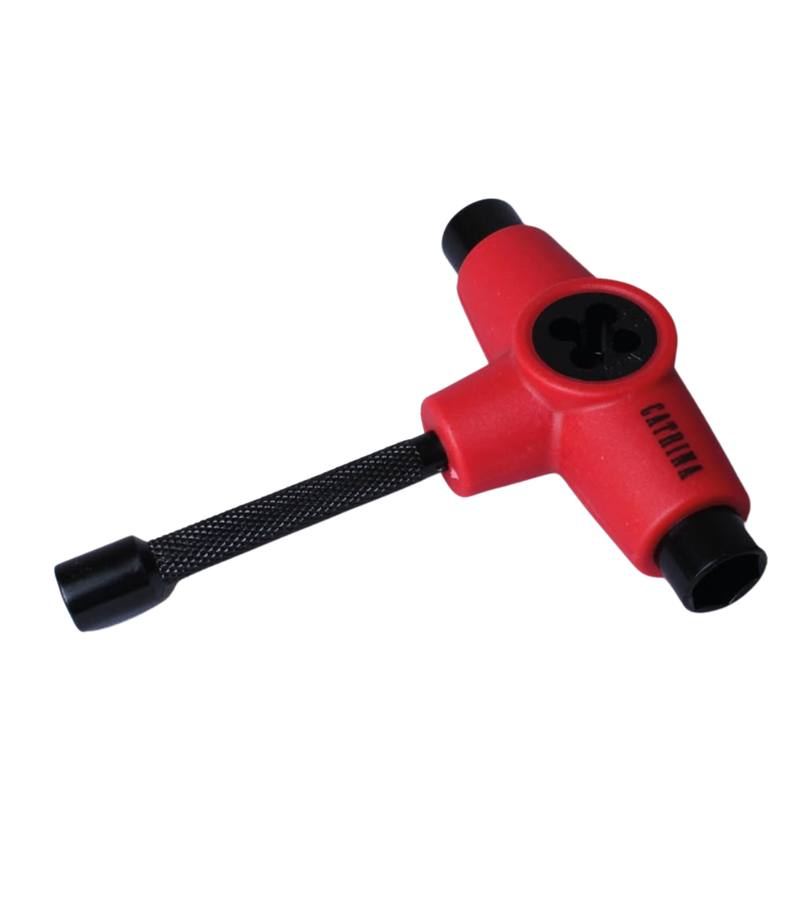 Llave T Roja Con Sacarroscas Herramienta Skate CATRINA