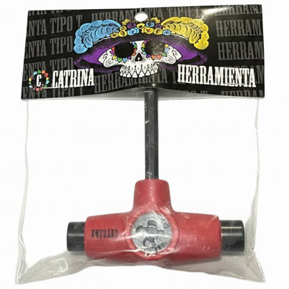 Llave T Roja Con Sacarroscas Herramienta Skate CATRINA