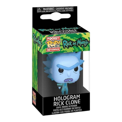 Llavero Rick Holograma Pocket Pop Keychain