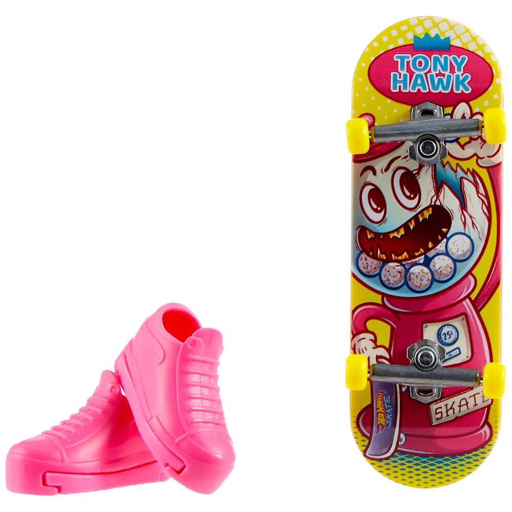 Patineta Para Dedos Con Tenis Food Style Rosa Finger Board HOT WHEELS