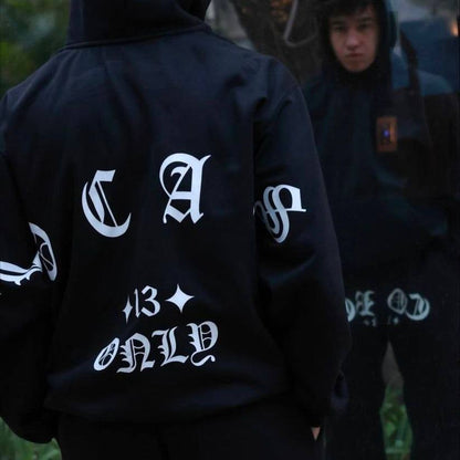Hoodie Negra Locals 13 CORE