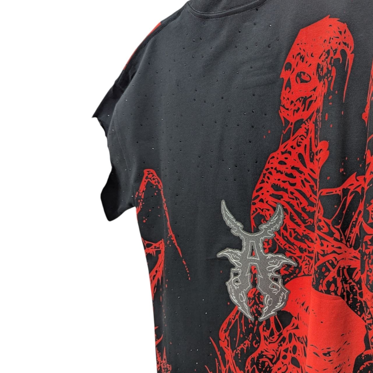 Playera Negra Oversized Acid Rain ANTIFASHION
