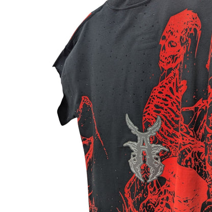 Playera Negra Oversized Acid Rain ANTIFASHION