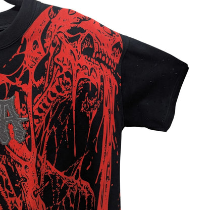 Playera Negra Oversized Acid Rain ANTIFASHION