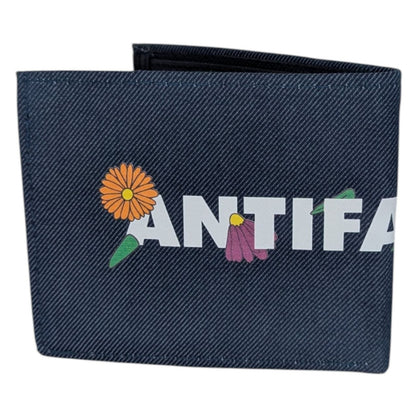 Cartera Azul Mezclilla Flores ANTIFASHION