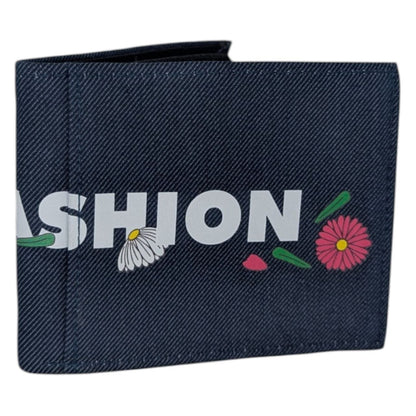 Cartera Azul Mezclilla Flores ANTIFASHION