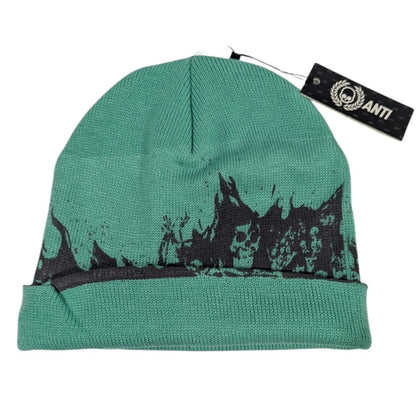 Gorro Verde Esqueletos En Llamas Beanies ANTIFASHION