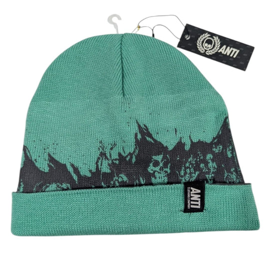 Gorro Verde Esqueletos En Llamas Beanies ANTIFASHION