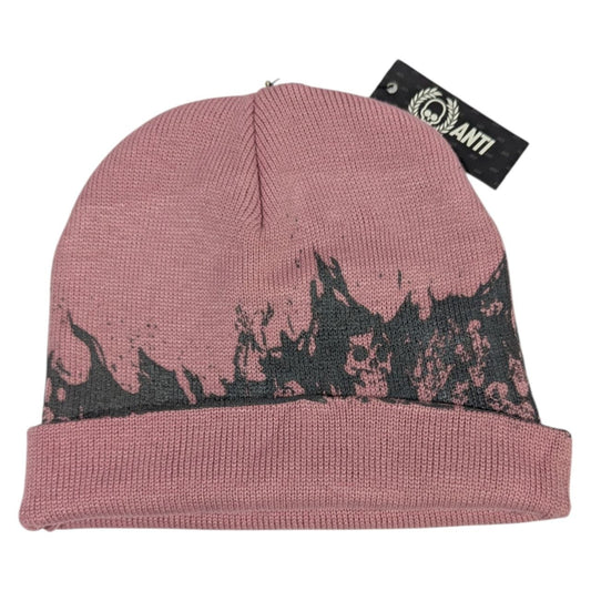 Gorro Rosa Esqueletos En Llamas Beanies ANTIFASHION