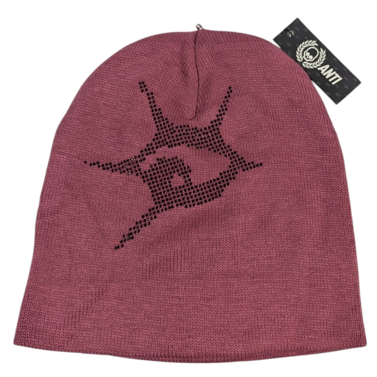 Gorro Ojo Rosa Con Brillos Beanies ANTIFASHION