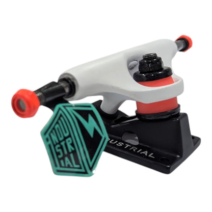 Trucks Blanco/Naranja Industrial Para Skate ANTIFASHION