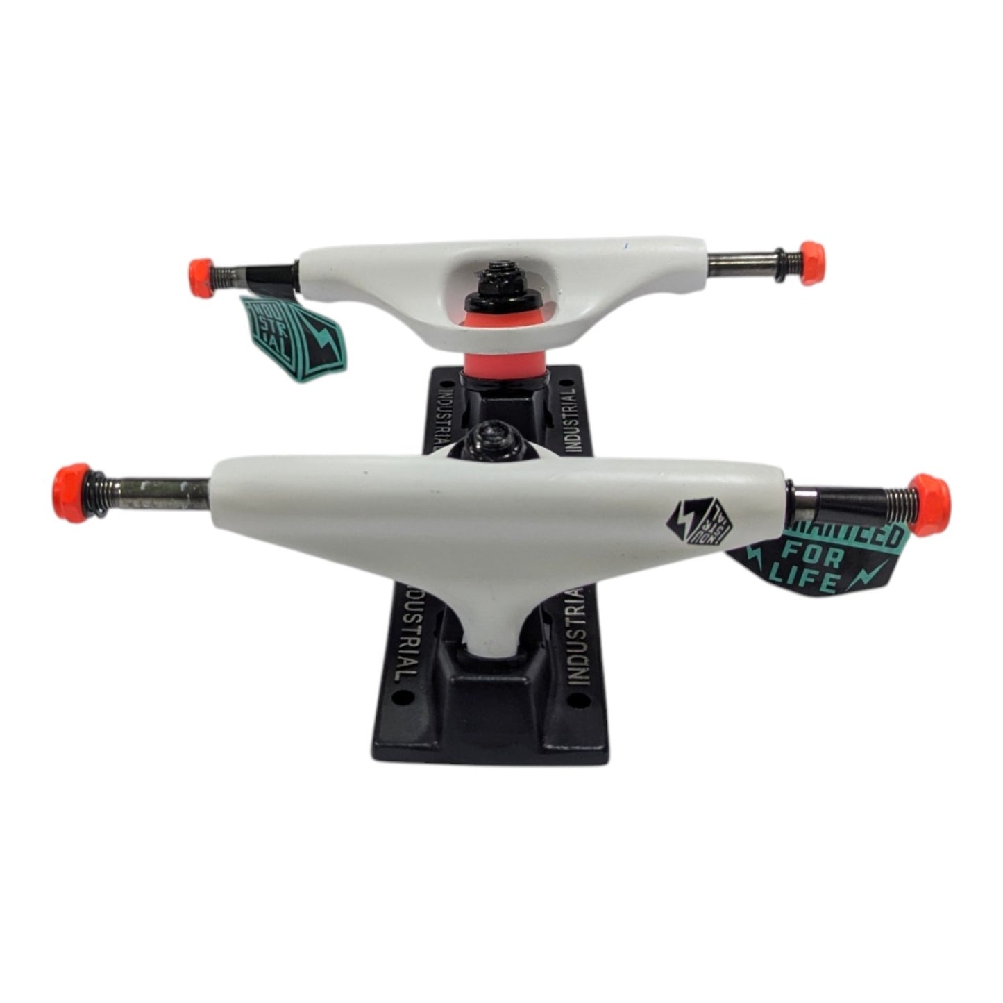 Trucks Blanco/Naranja Industrial Para Skate ANTIFASHION