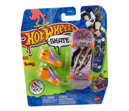 Patineta Para Dedos Con Tenis Thrashin' Tiger Finger Board HOT WHEELS