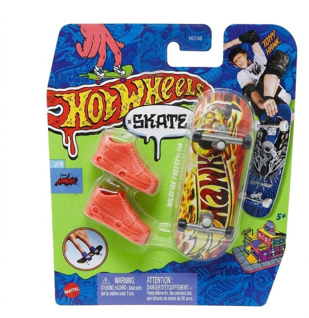 Patineta Para Dedos Con Tenis Wildfire Freestyle Finger Board HOT WHEELS