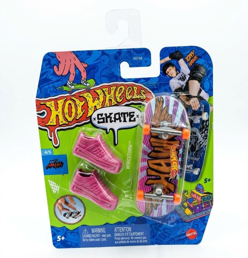 Patineta Para Dedos Con Tenis Wingstorm Finger Board HOT WHEELS