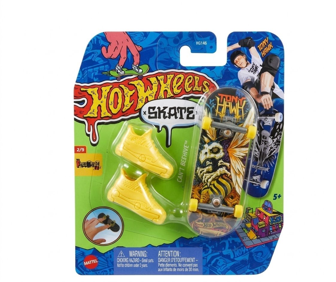 Patineta Para Dedos Con Tenis Can't Beehive Finger Board HOT WHEELS