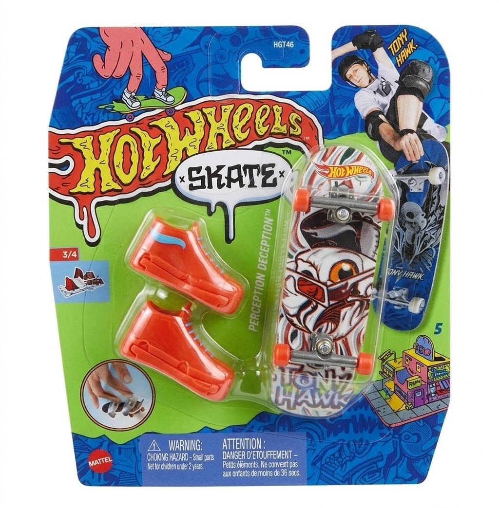 Patineta Para Dedos Con Tenis Perception Deception Finger Board HOT WHEELS