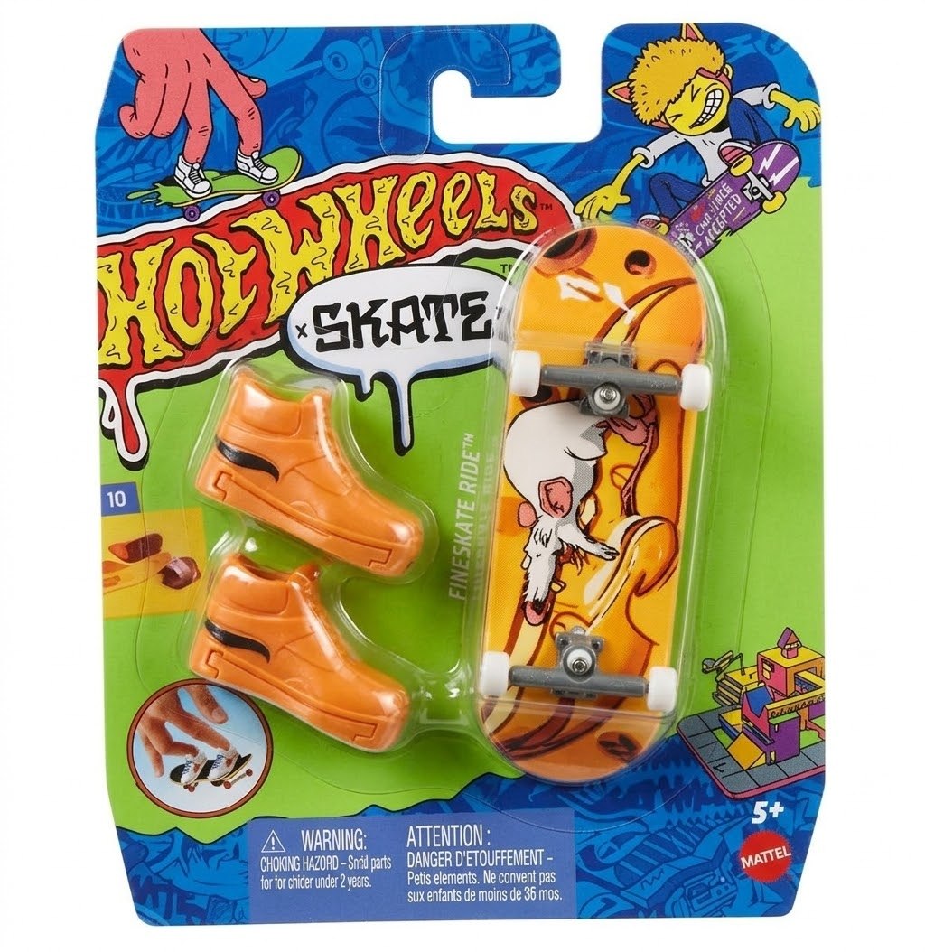 Patineta Para Dedos Con Tenis Grate Ride Finger Board HOT WHEELS