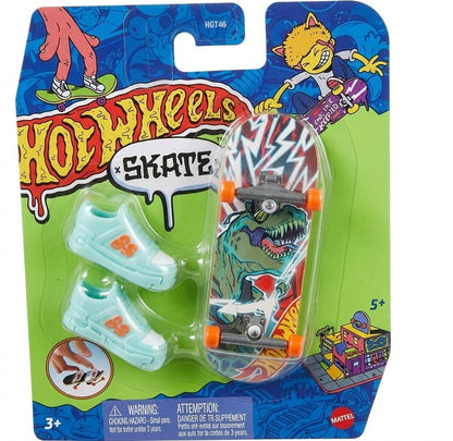 Patineta Para Dedos Con Tenis T-rex & Roll Finger Board HOT WHEELS