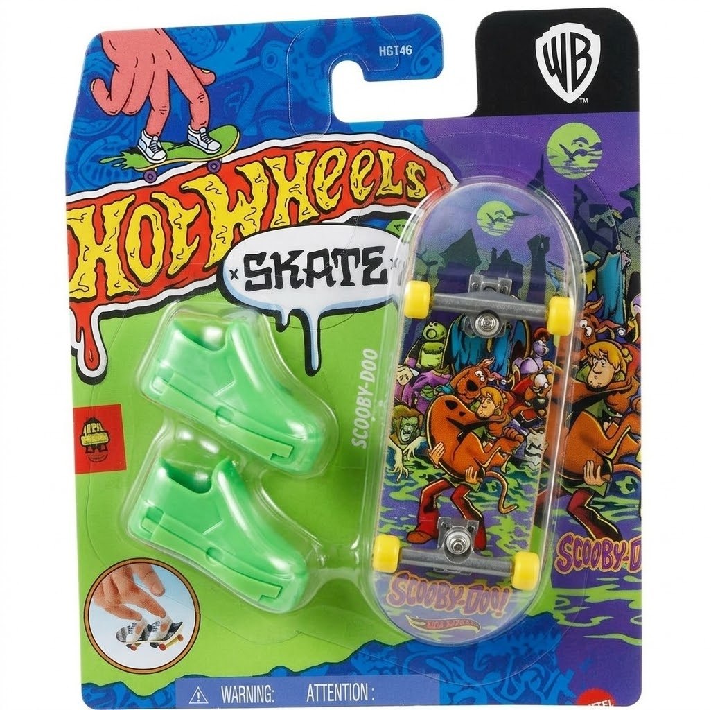 Patineta Para Dedos Con Tenis Scooby-Doo Finger Board HOT WHEELS