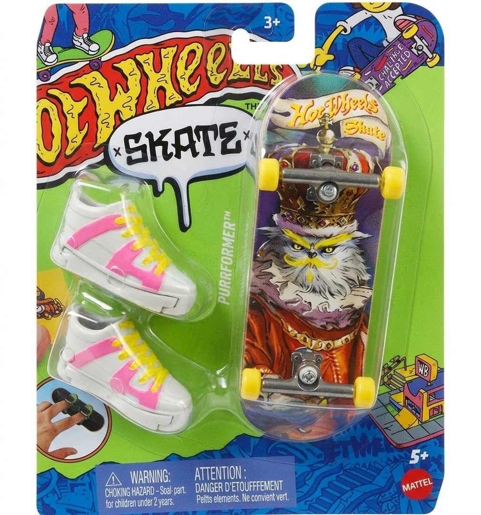 Patineta Para Dedos Con Tenis Purrformer Finger Board HOT WHEELS