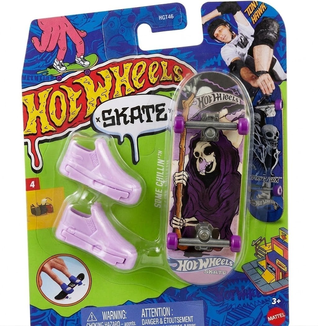 Patineta Para Dedos Con Tenis Bone Chillin Finger Board HOT WHEELS