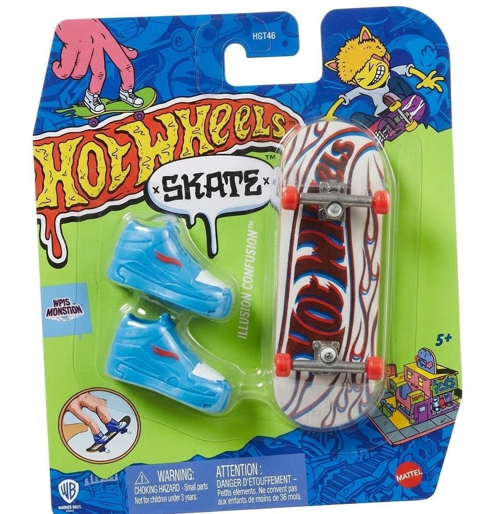 Patineta Para Dedos Con Tenis Illusión Confusion Finger Board HOT WHEELS