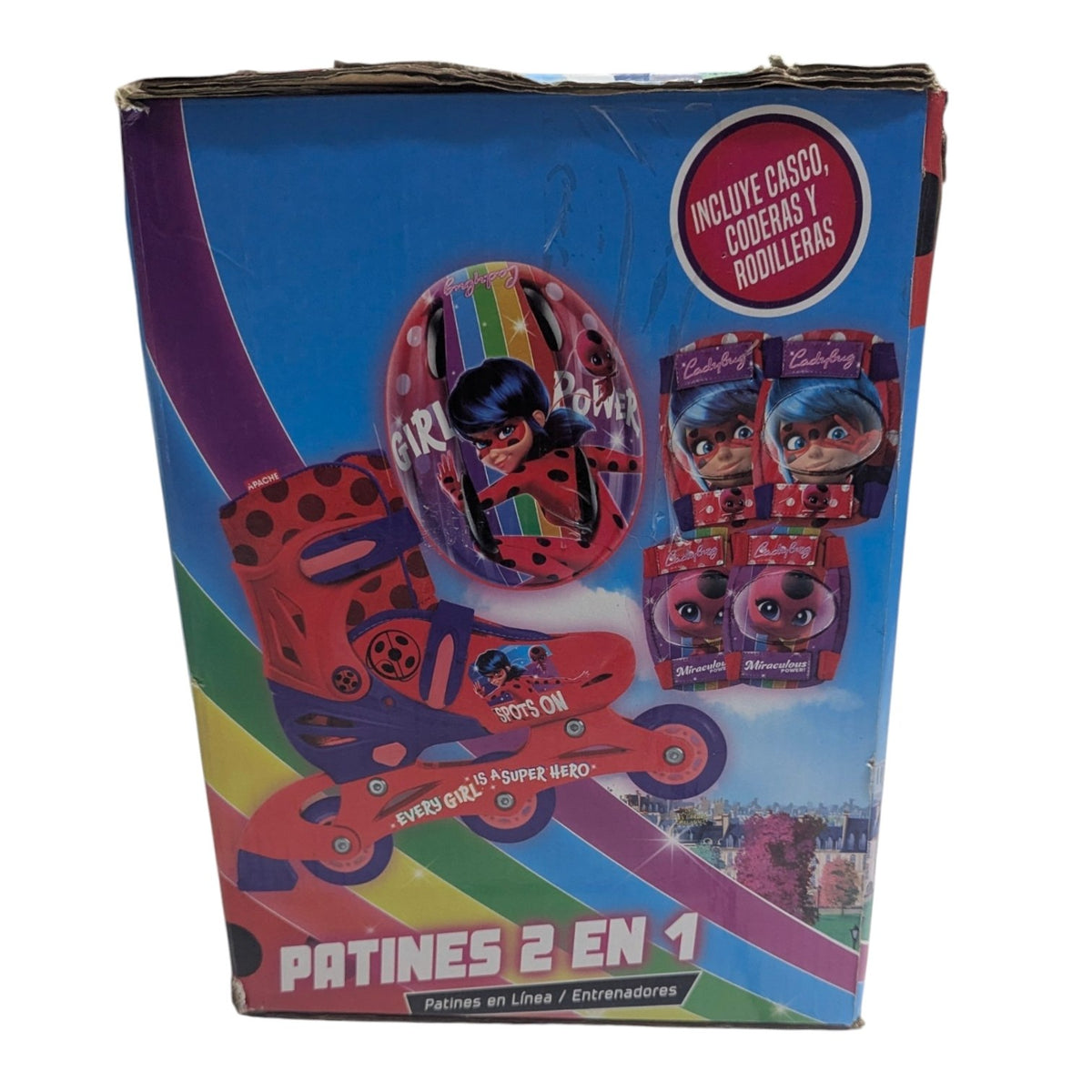 Patines Lady Bug 2 en 1 Ajustables 19-22 MIRACULOUS
