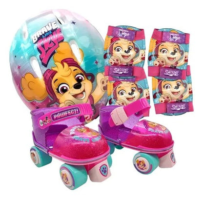 Patines Entrenadores Paw Patrol Skye Ajustable Accesorios 15-18