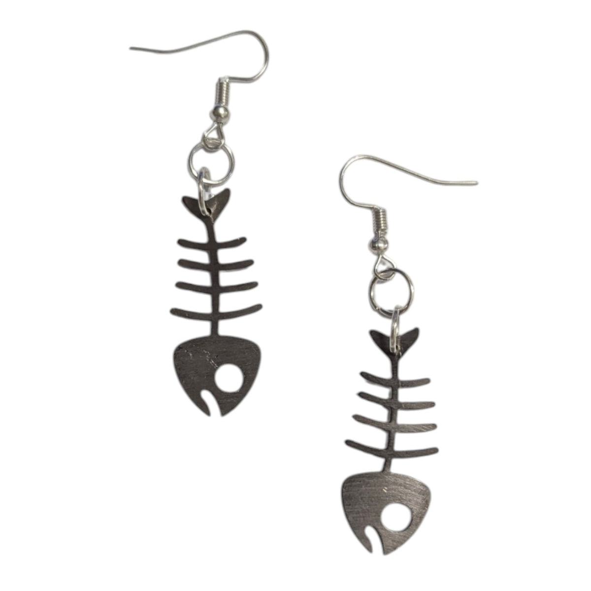 Aretes Esqueleto Pescado Acero Inoxidable Aretes Góticos YK2 Alternativas
