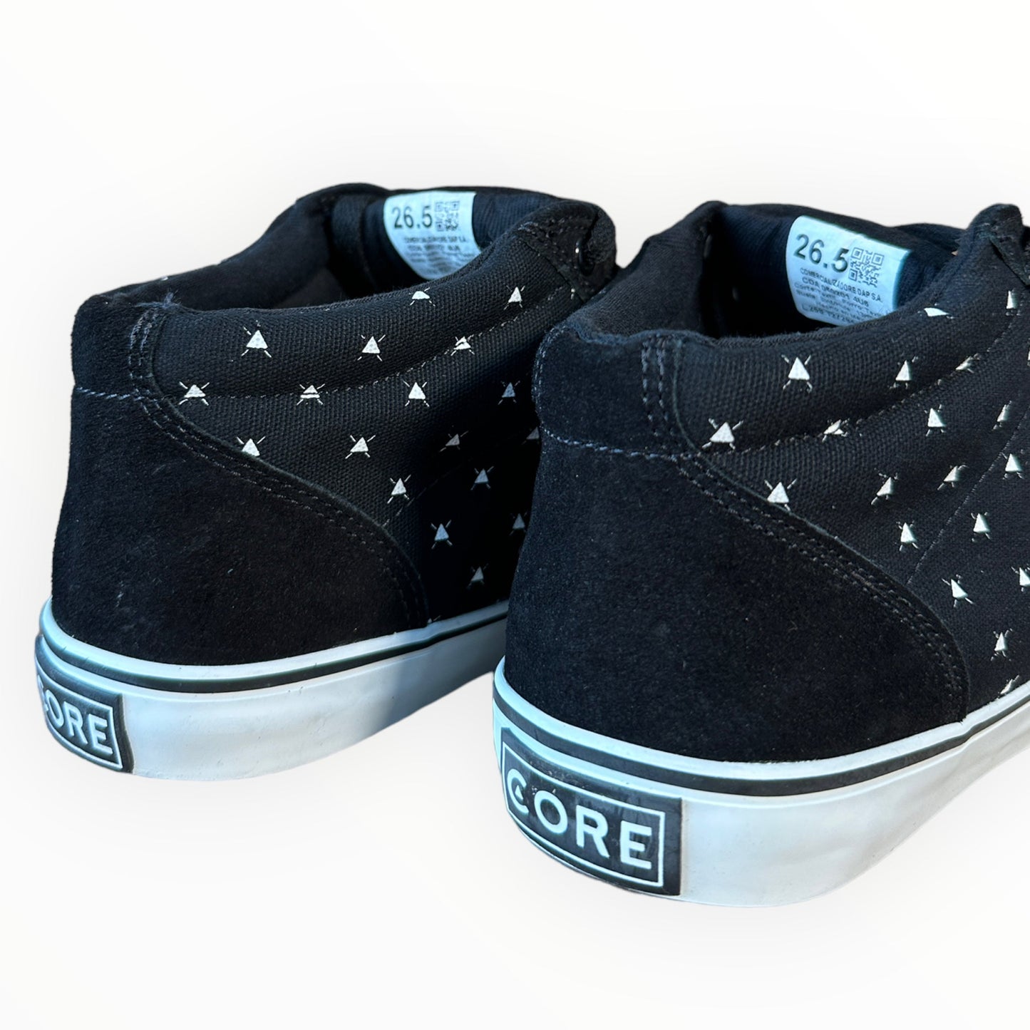 Tenis Gamuza Negros Smith High CORE