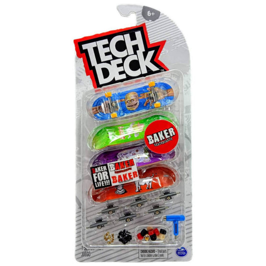 Pack 4 Tech Deck Skate Armable Baker
