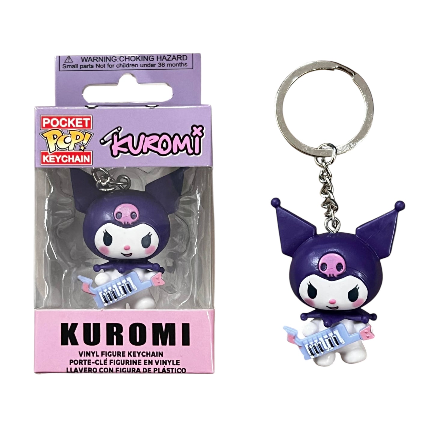 Llavero Purple Kuromi Pocket Pop Keychain