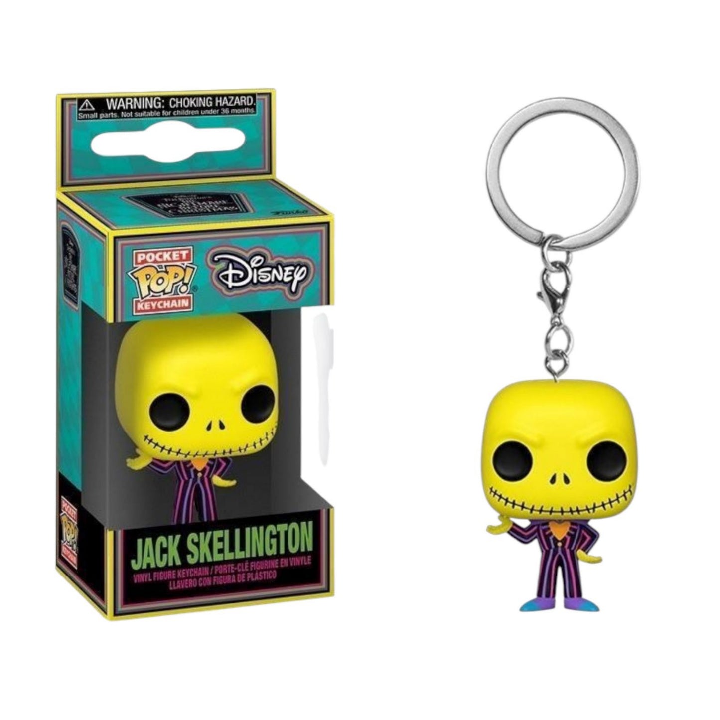 Llavero Jack Squellington Amarillo Pocket Pop Keychain