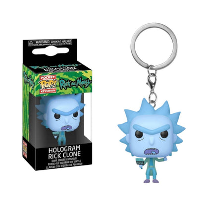 Llavero Rick Holograma Pocket Pop Keychain