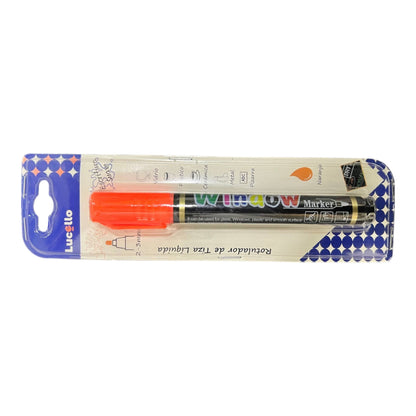 Marcador Naranja Neon Chorreador LUCELLO