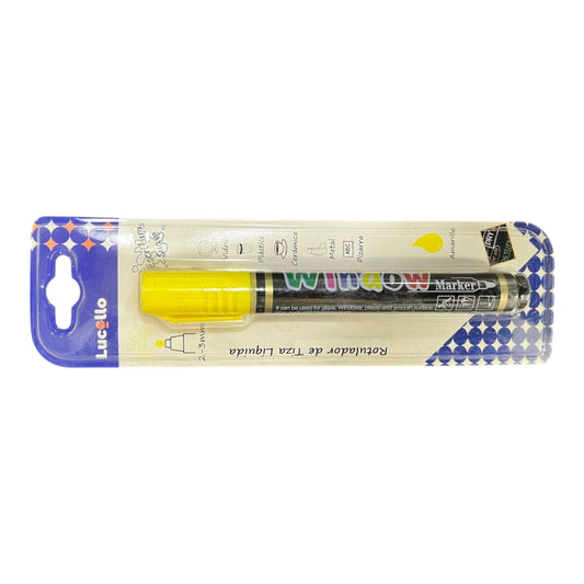 Marcador Amarillo Neon Chorreador LUCELLO