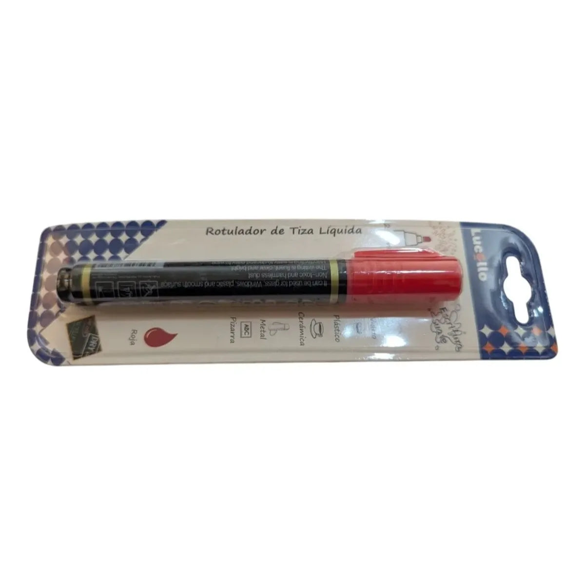 Marcador Rojo Neon Chorreador LUCELLO