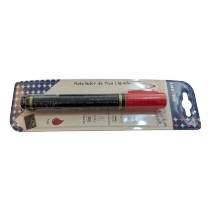 Marcador Rojo Neon Chorreador LUCELLO