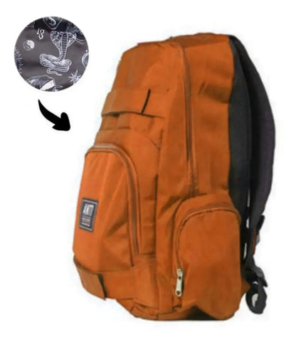 Mochila Skate Naranja ANTIFASHION