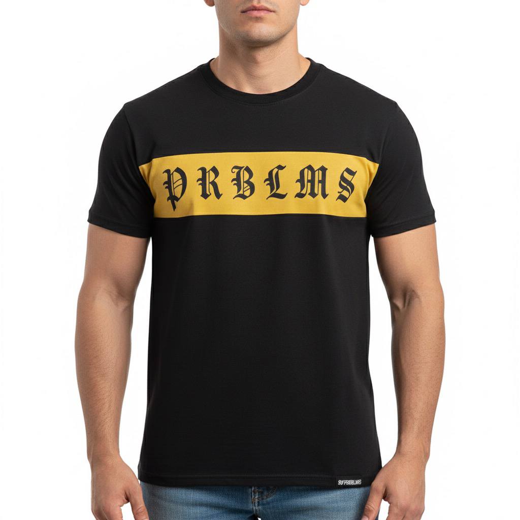 Camiseta Dorada Letras Cholas PROBLEMS
