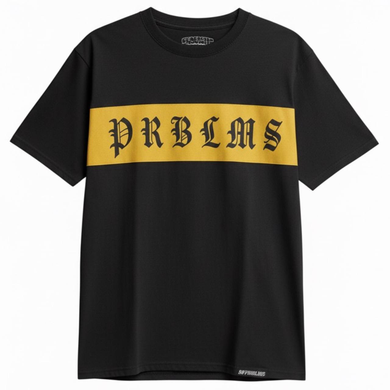 Camiseta Dorada Letras Cholas PROBLEMS