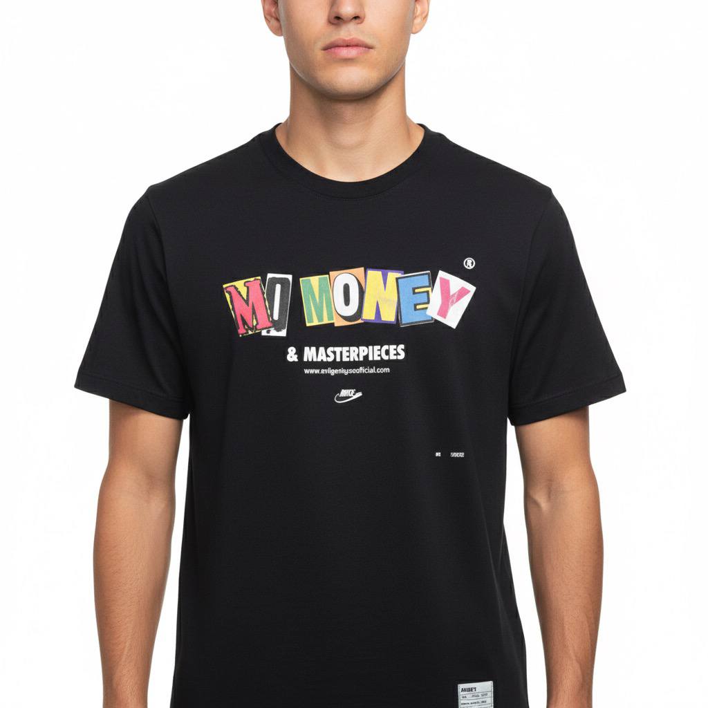 Camiseta Negra Collage MOMONEY