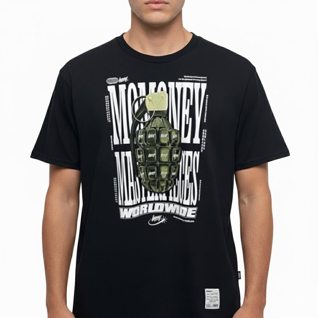 Camiseta Negra Granada MOMONEY