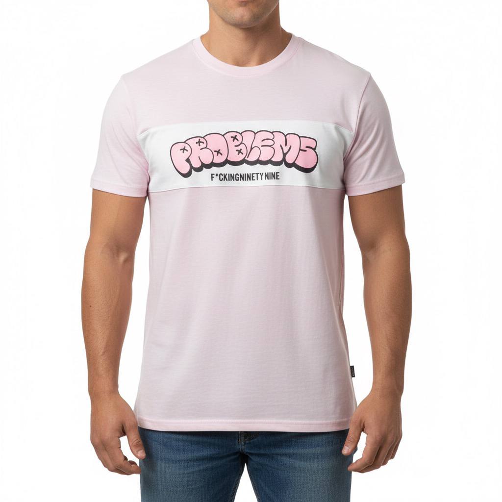 Camiseta Rosa Grafitti Bomba Problems